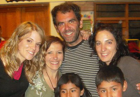 Lorena Guerrero (primera a la izquierda) y Lidia Monjas (primera a la derecha)