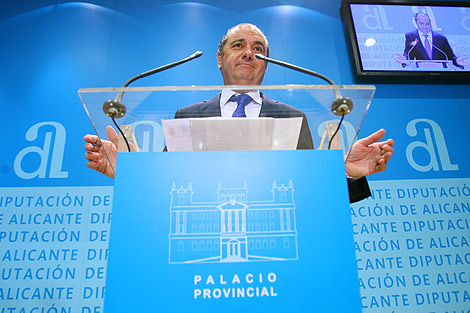 El presidente del PP y de la Diputacin de Alicante. | Ernesto Caparrs