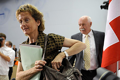 La ministra suiza de Justicia, Eveline Widmer-schlumpf. | AFP