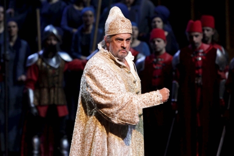 El tenor espaol durante un ensayo de la pera 'Simon Boccanegra' | Teatro de la Escala