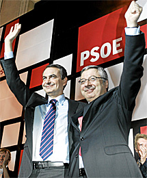 Zapatero y Blanco, en 2008. | Javi Martnez