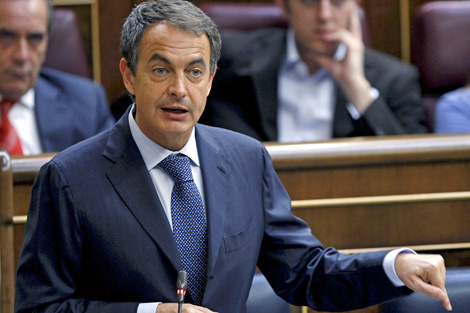 Jos Luis Rodrguez Zapatero durante el Debate del Estado de la Nacin. | Efe