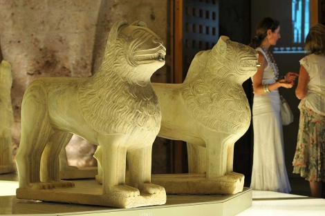 Los leones de la Alhambra, restaurados. | Jess Garca Hinchado