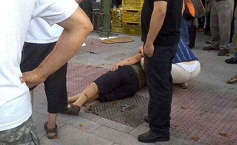 Uno de los heridos en el accidente. | Alejandro Sanz