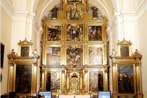 Retablos mayor y colaterales de la iglesia del convento de las Descalzas Reales, Valladolid. | Ical