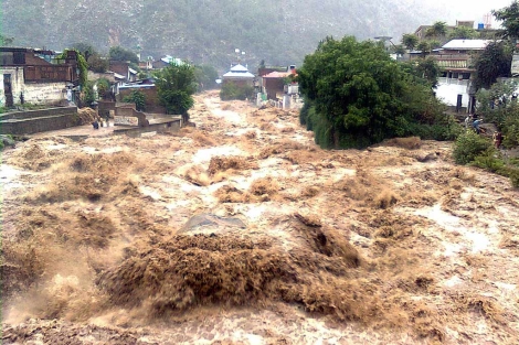 Imagen de las inundaciones que est sufriendo el pas. | Reuters