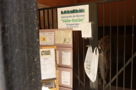 El local de la Asociacin de Vecinos de Valle-Incln, sobre la calle Cabrera. | C.A.