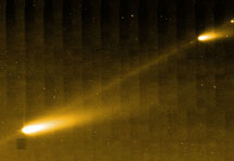 Fragmentos arrojados por el cometa 73P | NASA/JPL-Caltech/W. Reach