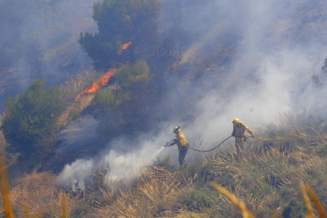 Incendio en la provincia de Granada en agosto. |M. ngel Molina