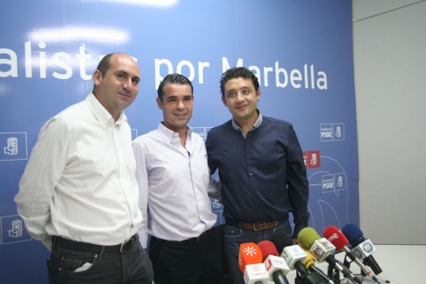 Francisco Conejo, Jos Bernal y Rafael Velasco en Marbella. | Cabanillas