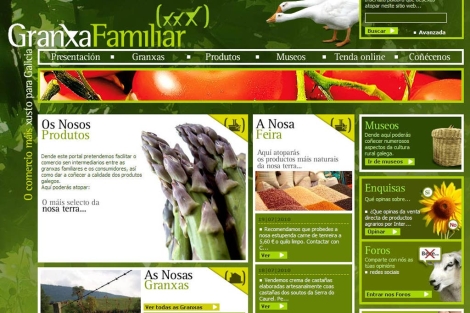 Captura del portal 'granxafamiliar.com'.
