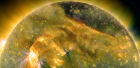 Imagen ultravioleta del disco solar (Agosto 2010) | NASA, Goddard, SDO-AIA