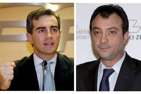 El ex secretario general del PPCV, Ricardo Costa, y el vicealcalde de Madrid, Manuel Cobo. | Efe