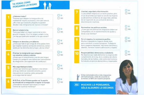 El folleto que el P cataln repartir a los votantes catalanes. | ELMUNDO.es