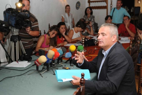 Jaume Font durante la rueda de prensa. | Pep Vicens
