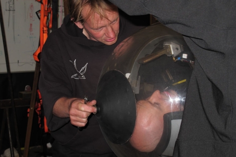 Peter Madsen y Kristian von Bengtson, probando el cohete espacial. | Copenhagen Suborbitals