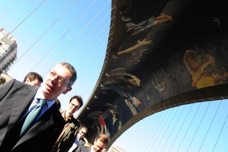 El alcalde Alberto Ruiz-Gallardn en la inauguracin de los puentes | Ayuntamiento de Madrid