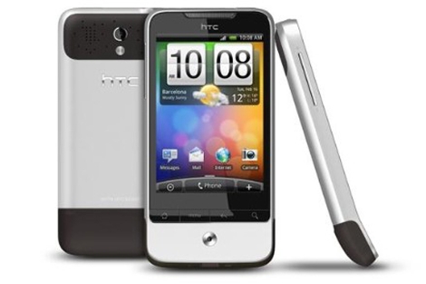Un modelo de HTC con Android.