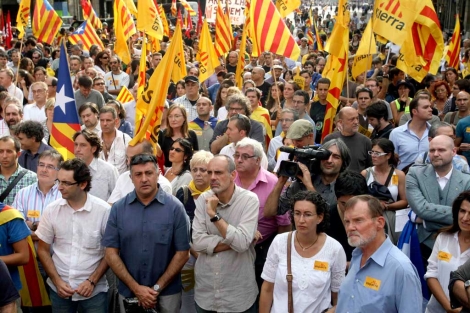 Esquerra ha liderado una de las cabeceras de la manifestación | Santi Cogolludo