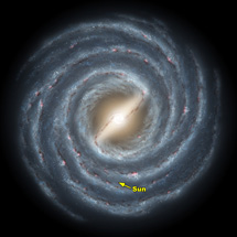 Dibujo de la Vía Láctea | NASA/JPL-Caltech/R. Hurt (SSC)