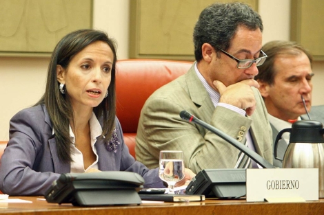 La ministra de Vivienda, Beatriz Corredor, durante su comparecencia en el Congreso. | EM