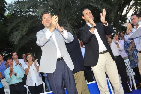 Mariano Rajoyo junto a Jos Ramn Bauz en Palma. | Alberto Vera