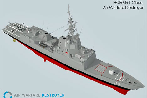 Maqueta del destructor 'Hobart' que est haciendo Navantia. | Revista Naval