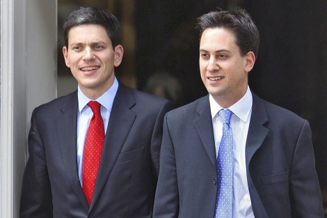 Los hermanos David (izquierda) y Ed Miliband. | Peter Macdiarmid