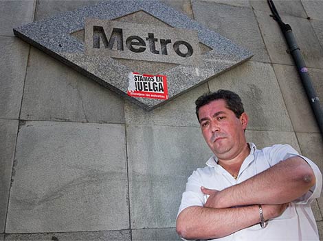 Vicente Rodríguez, portavoz del Sindicato Mayoritario de Conductores de Metro. (Arroyo)