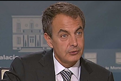 Jos Luis Rodrguez Zapatero, durante la entrevista en La Moncloa. | TVE