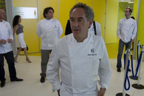 Ferran Adrià en el Consejo Asesor Internacional del Basque Culinary Center en julio. | Justy