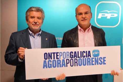 El candidato de Ourense, Rosendo Luis Fernndez, y Jos Manuel Baltar. | PP