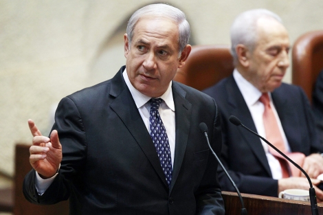 Netanyahu, en el parlamento. | Reuters