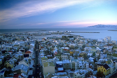 Un vista de Reykjavk, el escenario de las intrigas de Arnaldur Indridason.