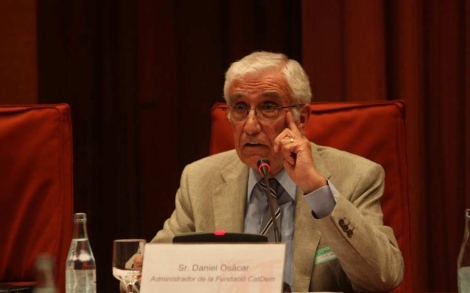 Osàcar durante su comparecencia en la comisión del Palau.| Quique García