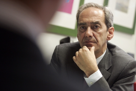 Jos Manuel Gonzlez-Pramo, miembro del BCE, durante una entrevista. | Diego Sinova