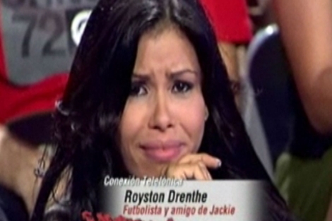 Captura de Jacky, en el programa de Telecinco.