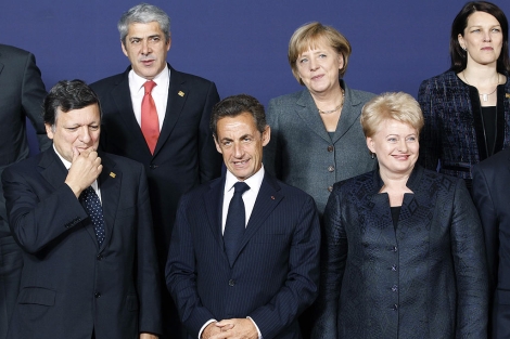 Varios de los mandatarios europeos reunidos en Bruselas. | Reuters