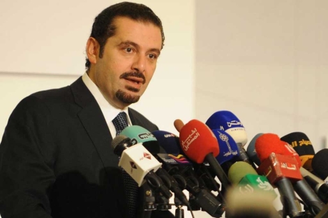Saad Hariri, durante un acto en Kuwait. | Ap