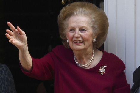 Thatcher, a su salida del hospital. | Reuters