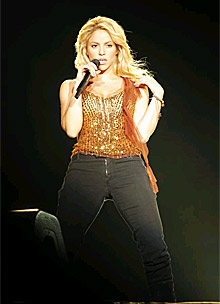 Shakira, en su actuación en Rock in Rio 2010. | Xoubanova