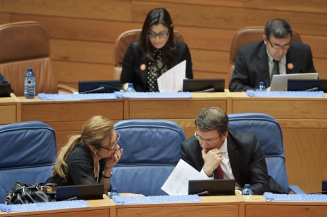 El debate se desarroll en el pleno del Parlamento gallego. | Efe