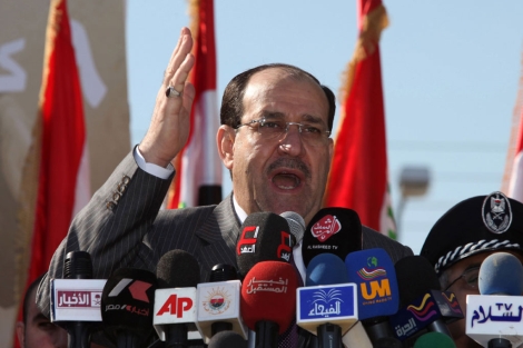 Nuri Al Maliki, durante un discurso en Bagdad. | Ap