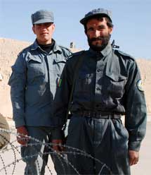 Policias afganos, en la provincia de Uruzgan | M. B.