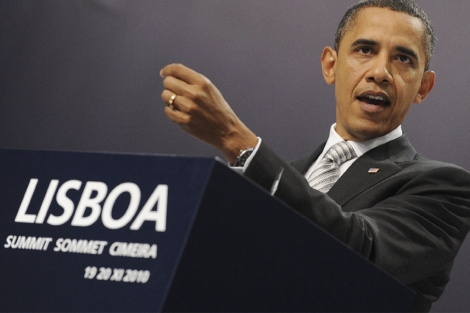 Obama, en una rueda de prensa durante la Cumbre de la OTAN en Lisboa. | Efe