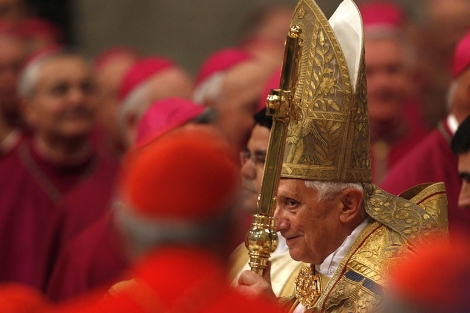 Benedicto XVI, este sbado en la celebracin del tercer consistorio de su pontificado. | Reuters