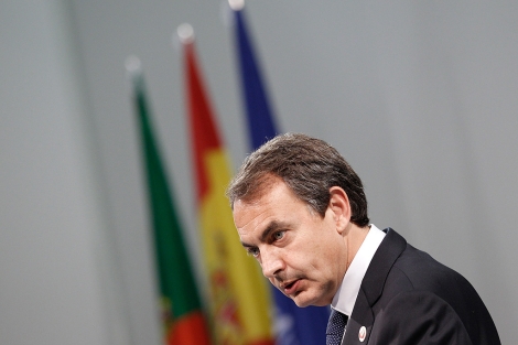 Jos Luis Rodrguez Zapatero durante la cumbre de la OTAN. | Ap