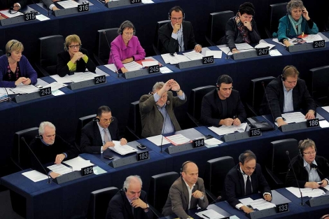 Votación en el Parlamento Europeo, en Estrasburgo.| Efe