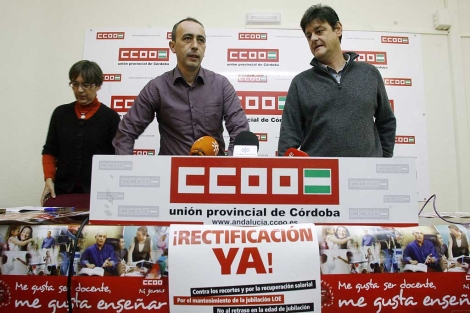 El secretario de Enseanza de CCOO-A, Jos Blanco, en la sede del sindicato. | M. Cubero