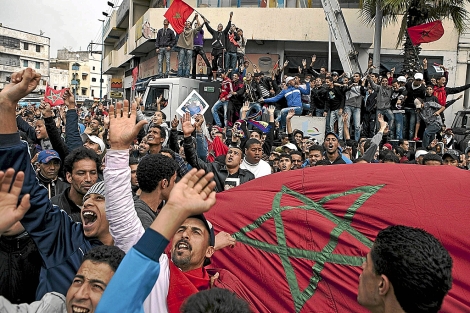 Manifestacin convocada el pasado sbado en Casablanca por sindicatos y partidos polticos. | Efe